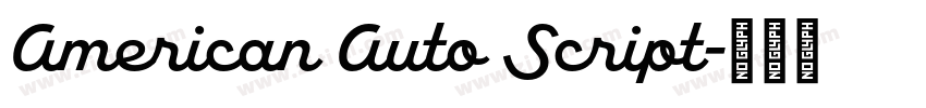American Auto Script字体转换
